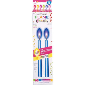 Match Flame 8in Tapered 2pc