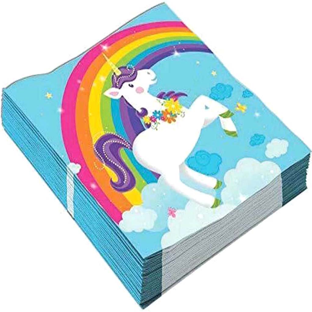 Unicorn Fair Tale Beverage Napkins