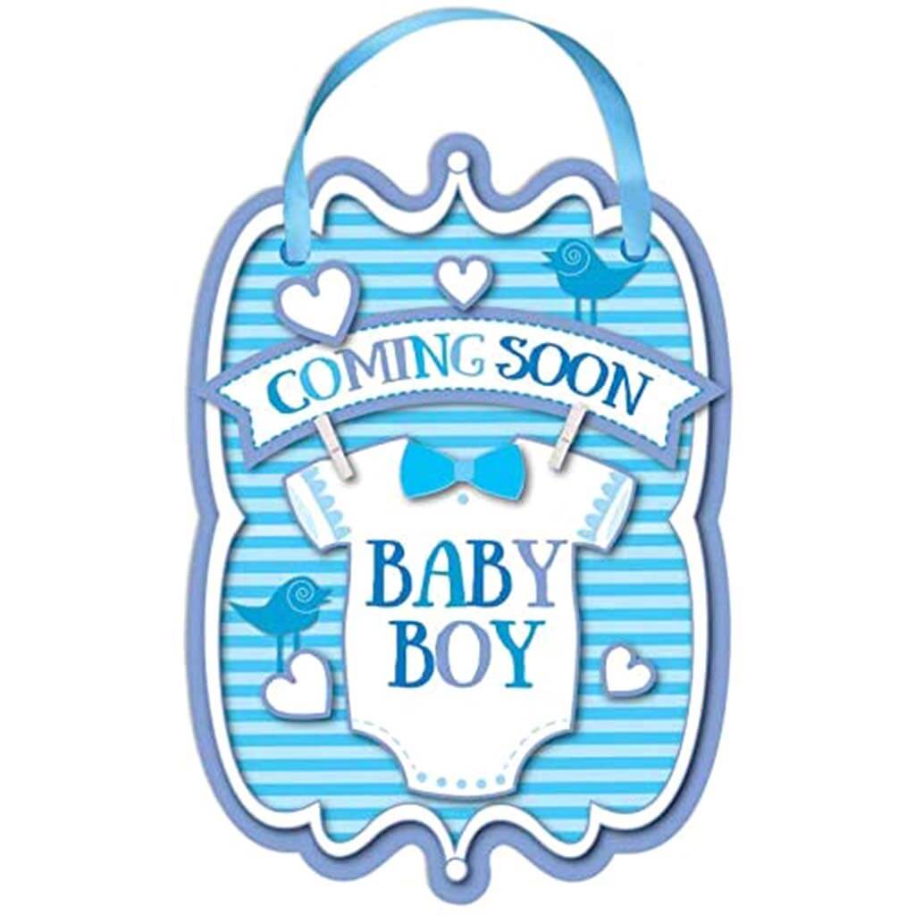 Coming Soon Baby Boy Sign