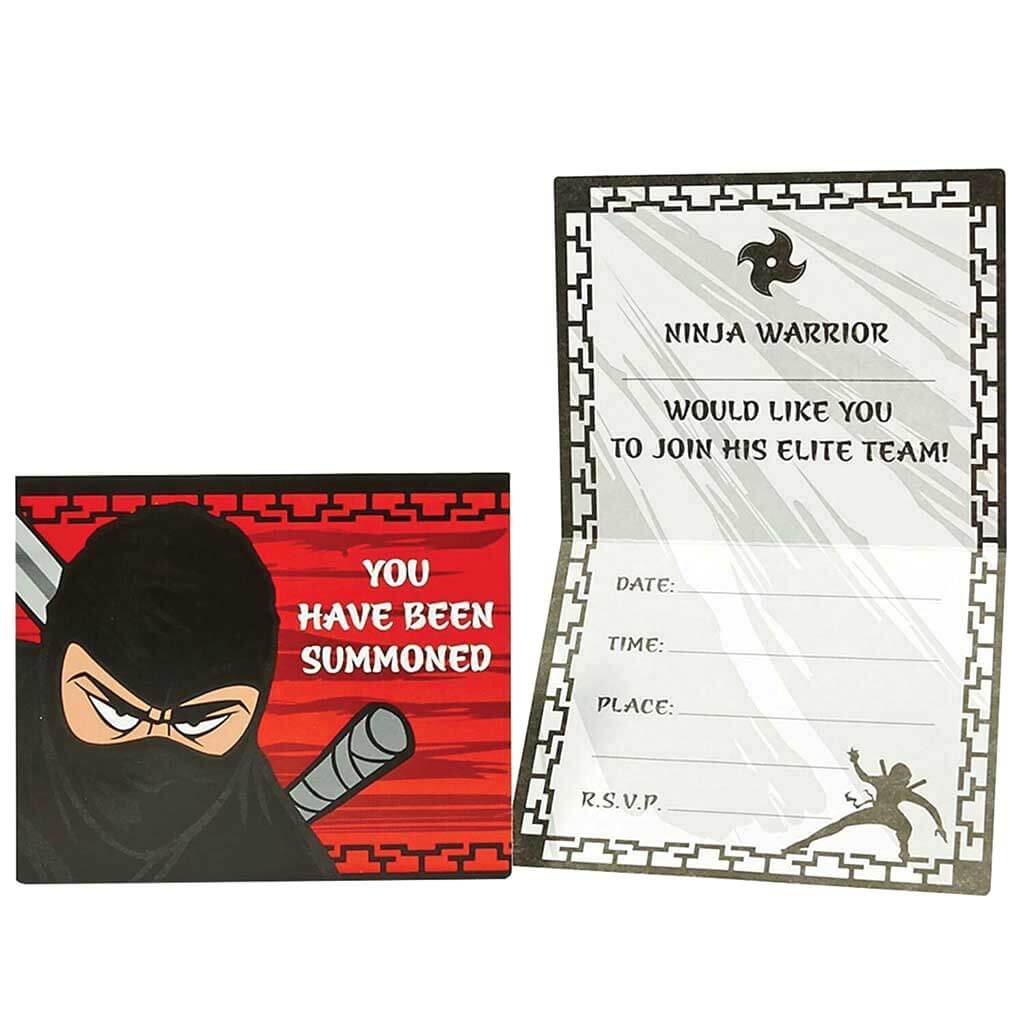 Ninja Warrior Invitations