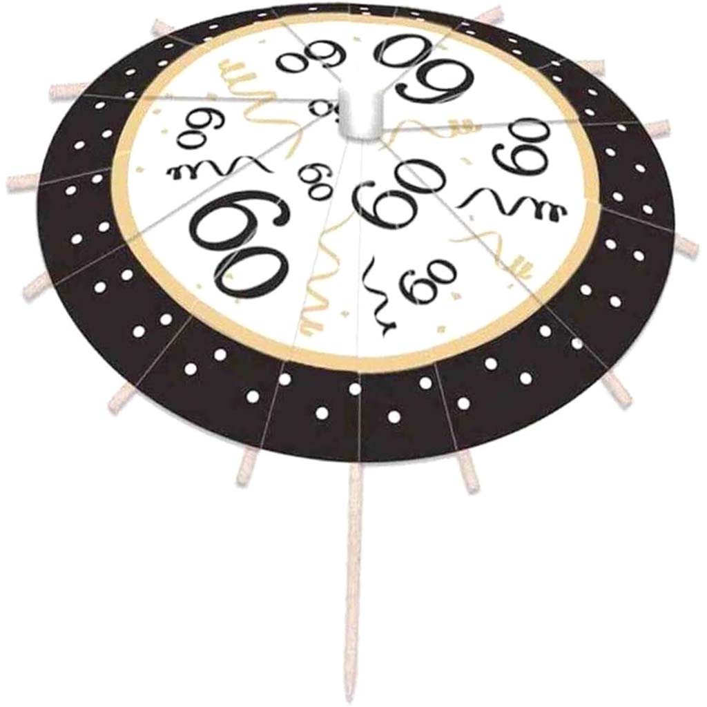 Drink Umbrella Happy Birthday 60