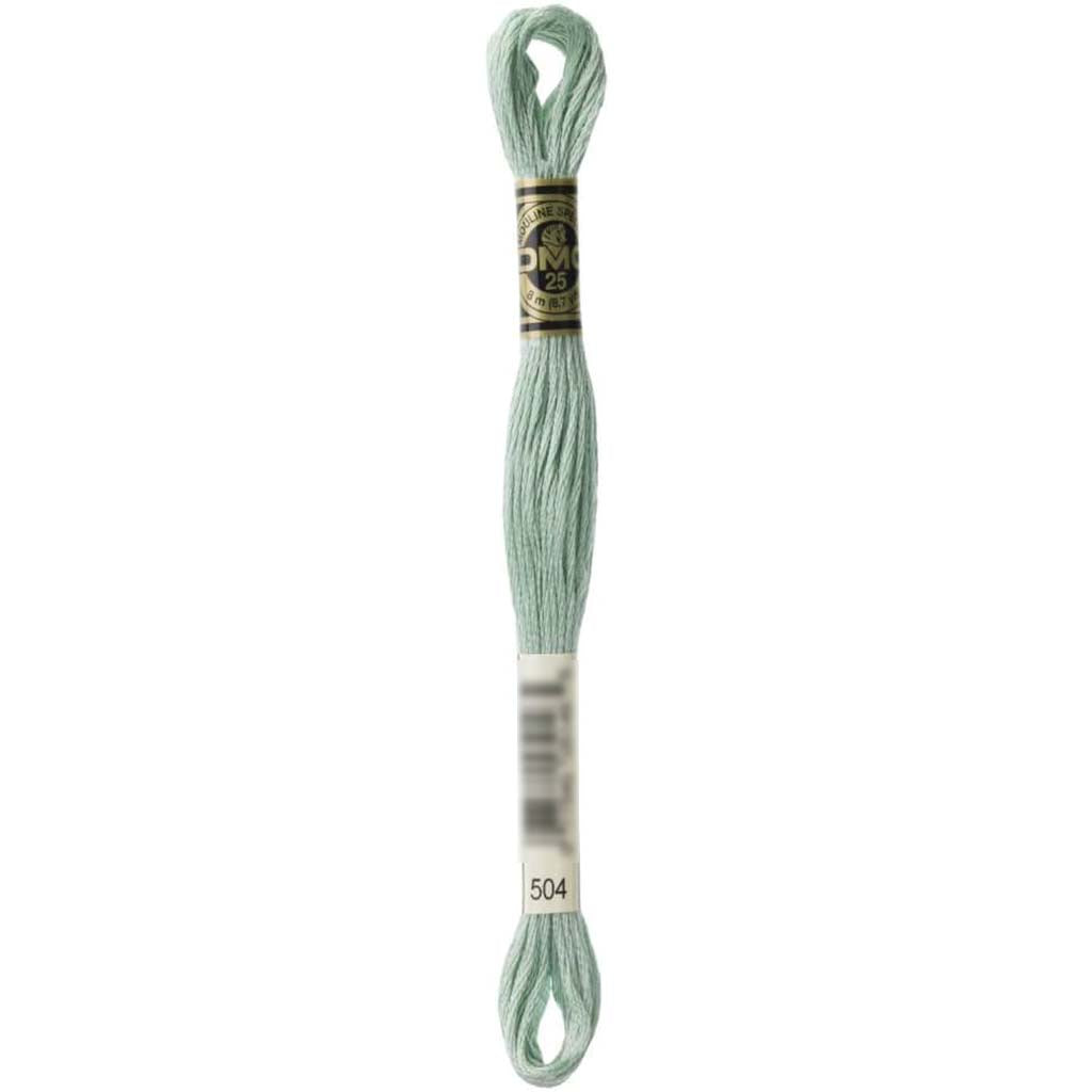 Dmc Floss Very Light Blue Green Green 