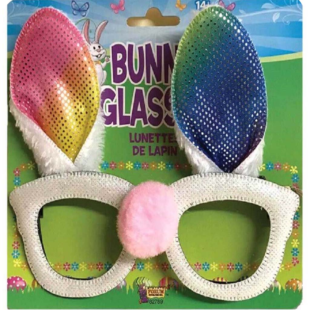 Easter Bunny Rabbit Glasses With Ears Pink Nose