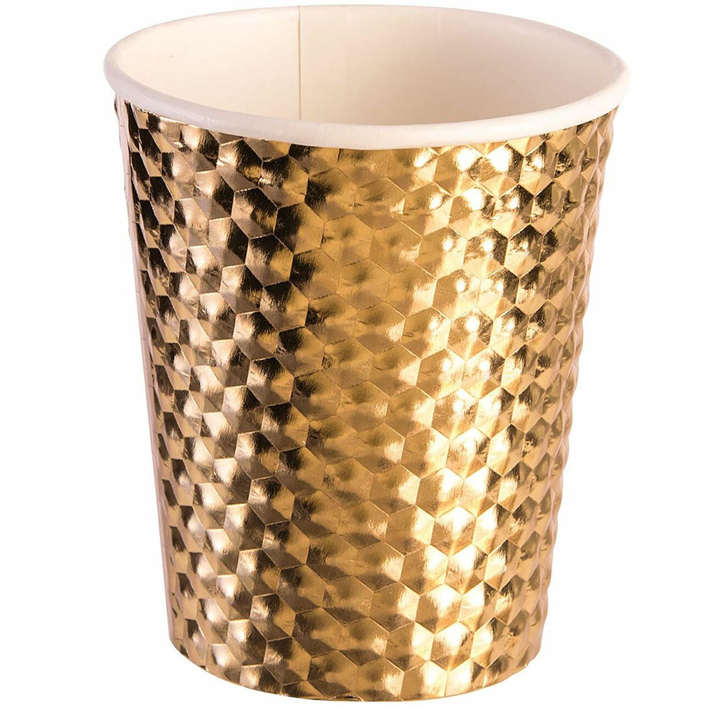 Gold Paper Cups 8oz