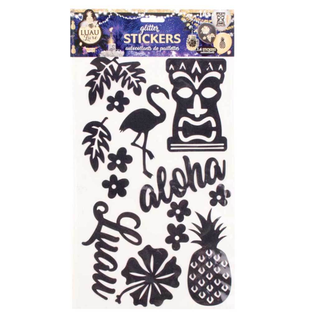 Luau Luxe Hawaiian Glitter Sticker