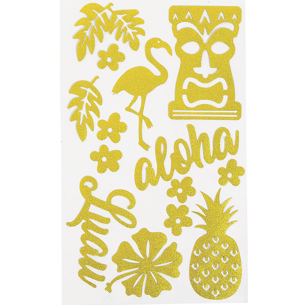 Gold Luau Luxe Sticker