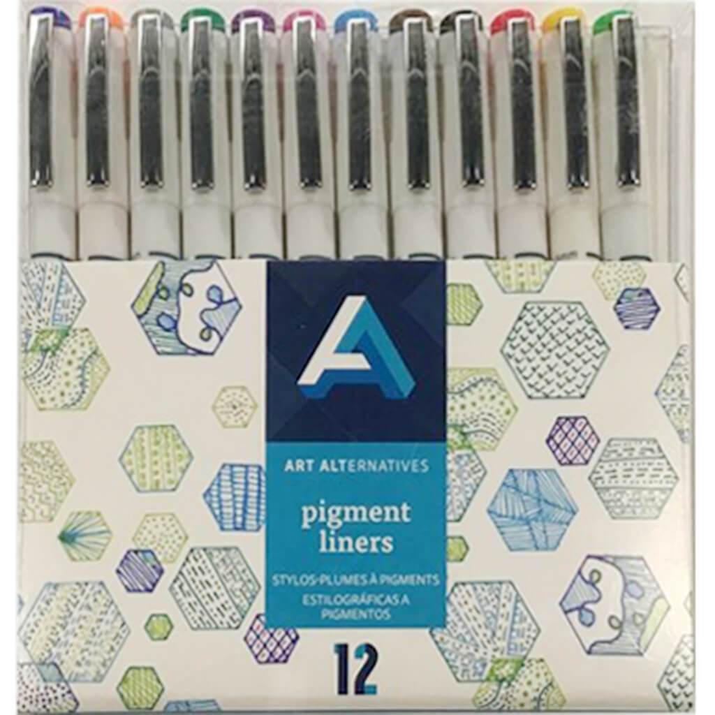 Pigment Liner Pen 12 Color Set