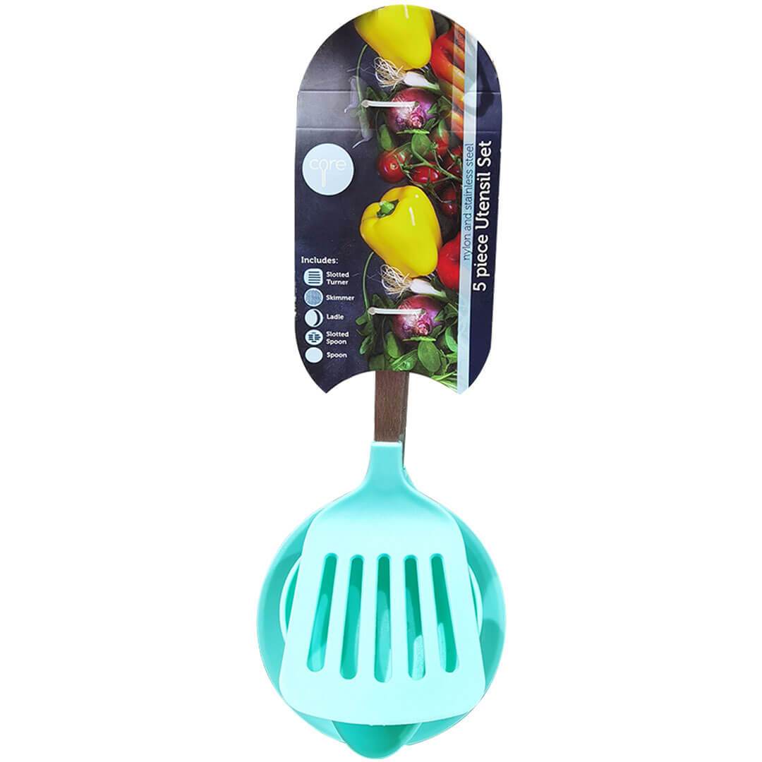 Nylon and Stainless Steel Utensil Set 5pcs