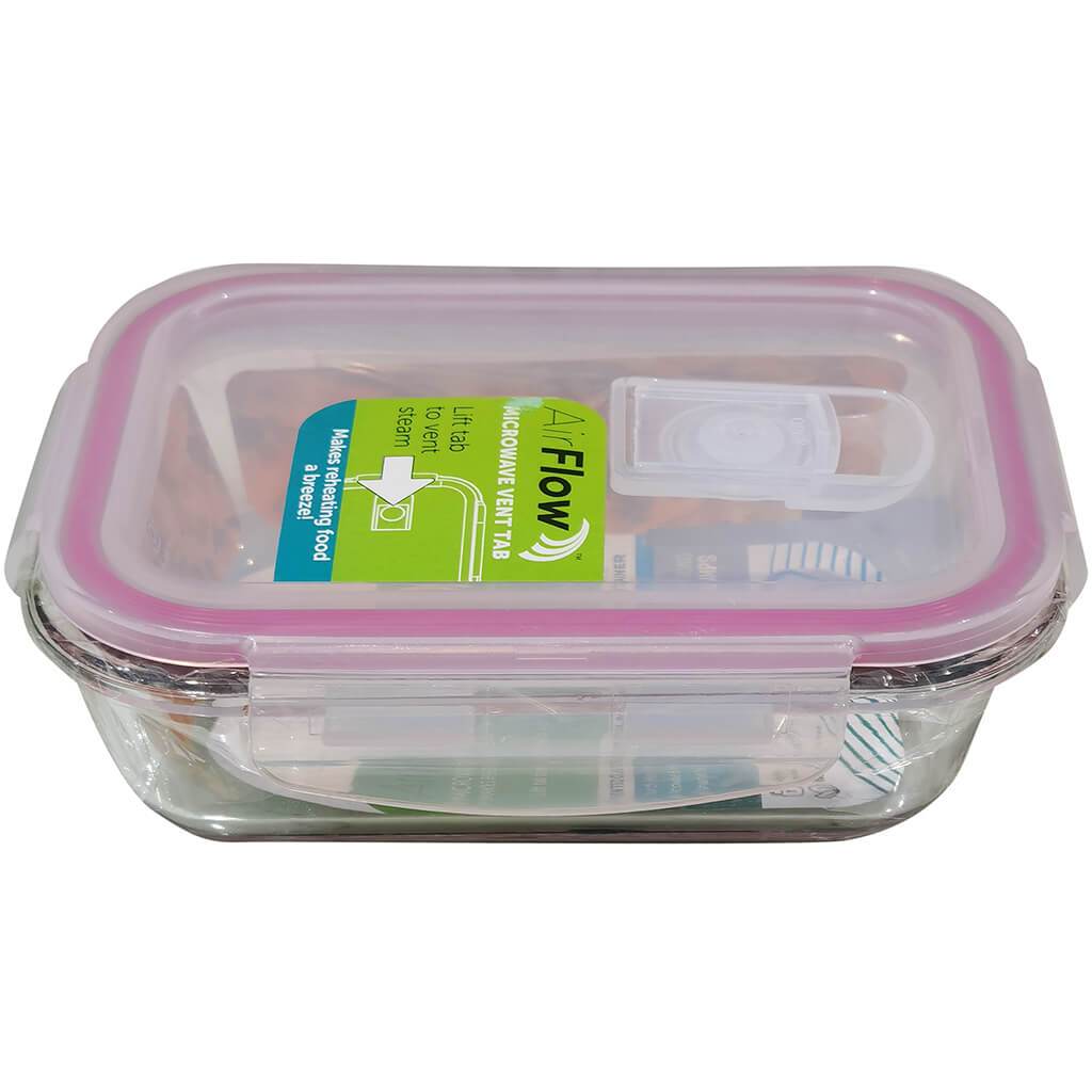 Vented Glass Food Storage