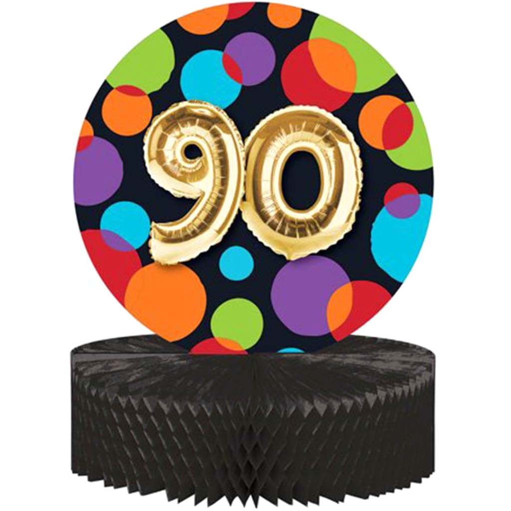 90th Balloon Birthday Centerpiece Honeycomb Shaped