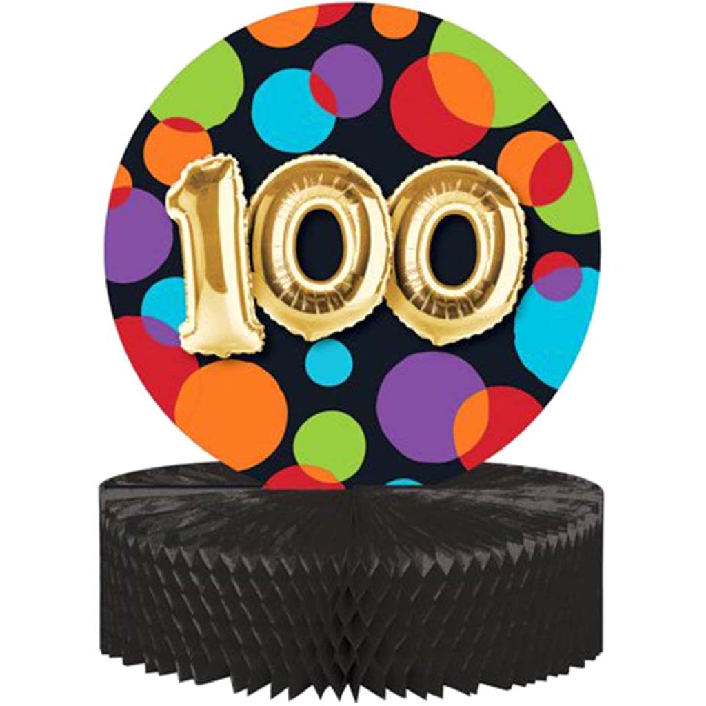 100th Balloon Birthday Centerpiece Honeycomb Shaped