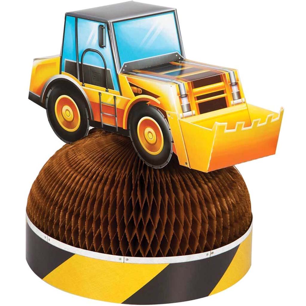 Big Dig Construction 3D Honeycomb Centerpiece