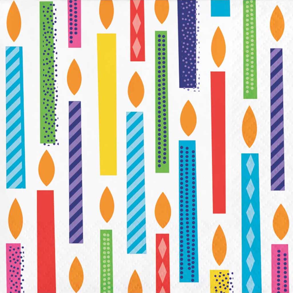 Bright Birthday Beverage Napkins 2ply 16ct