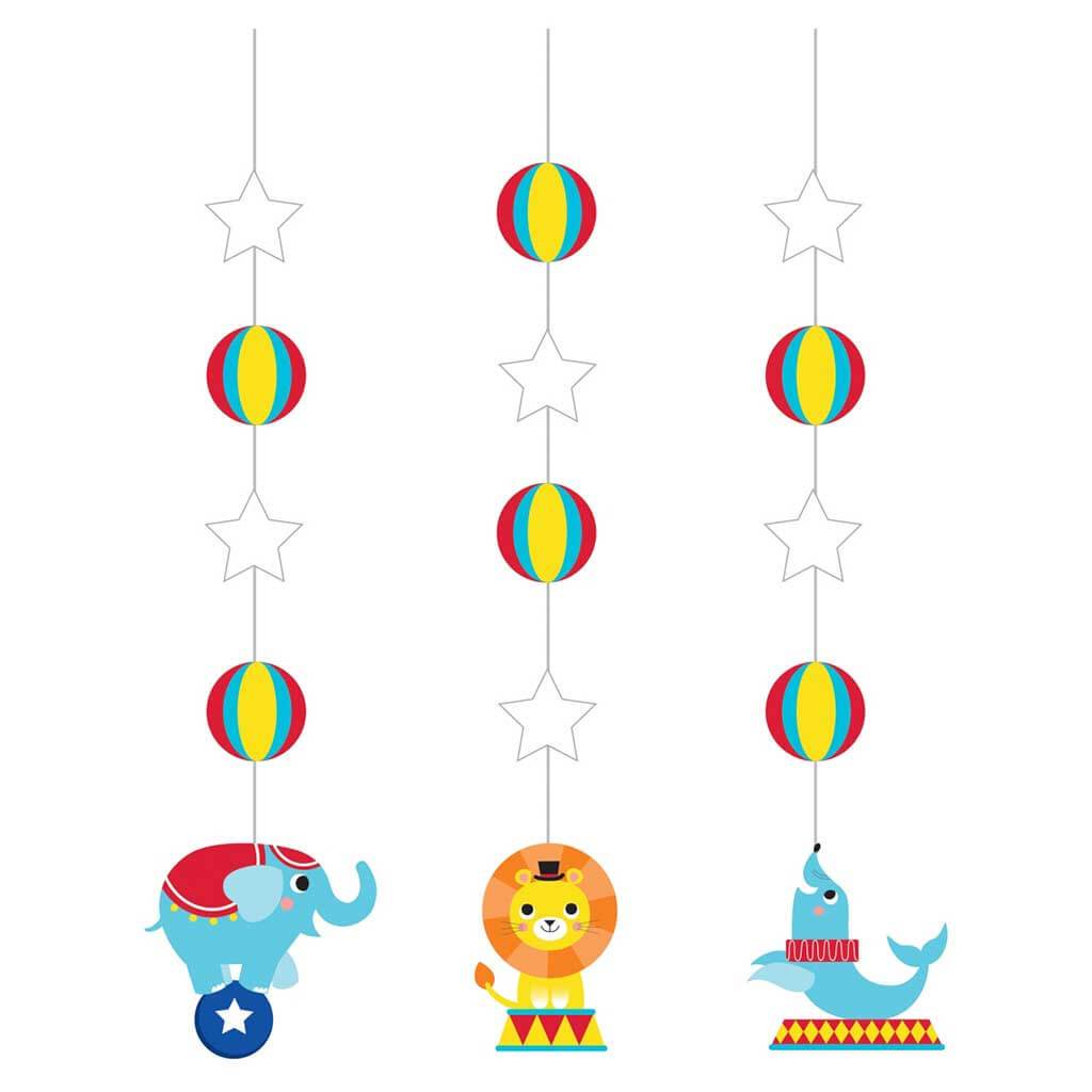 Circus Party Hanging Cutouts