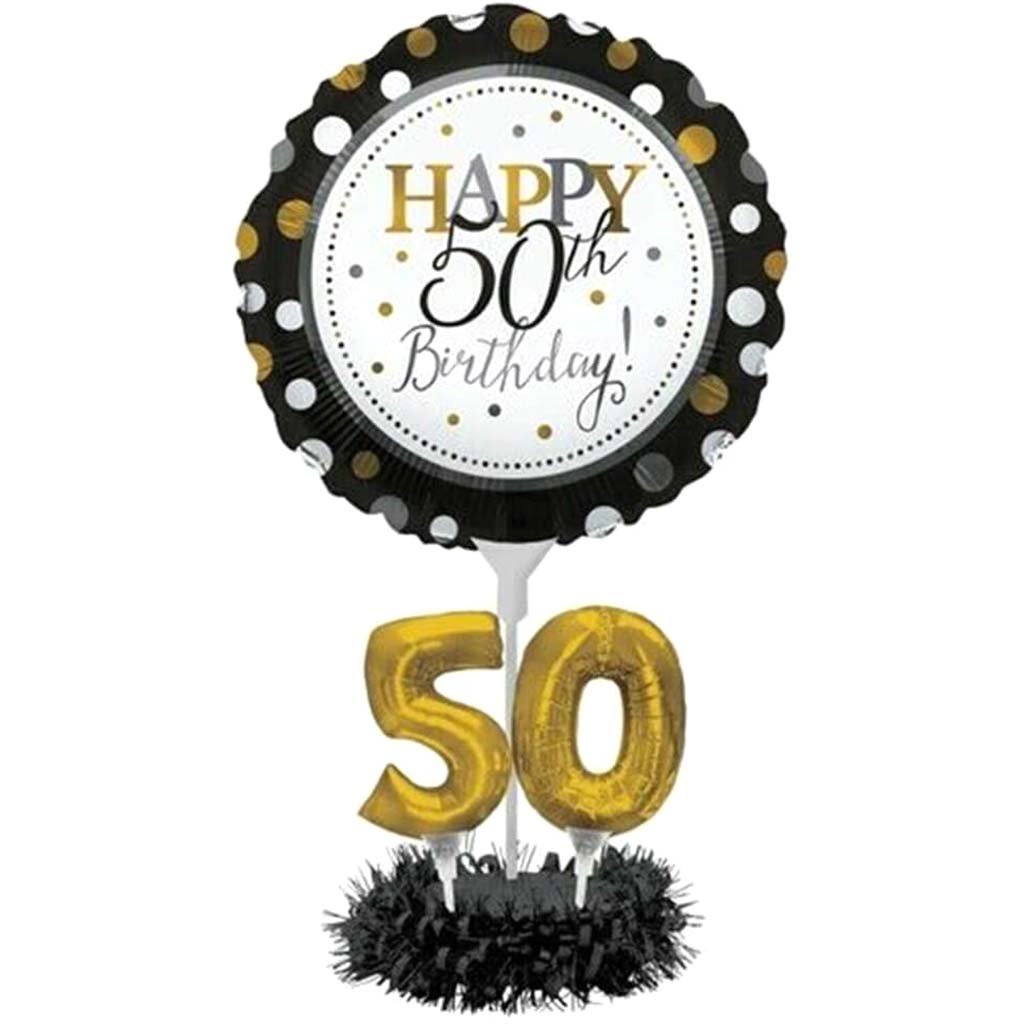 Happy 50th Birthday Balloon Centerpiece Kit