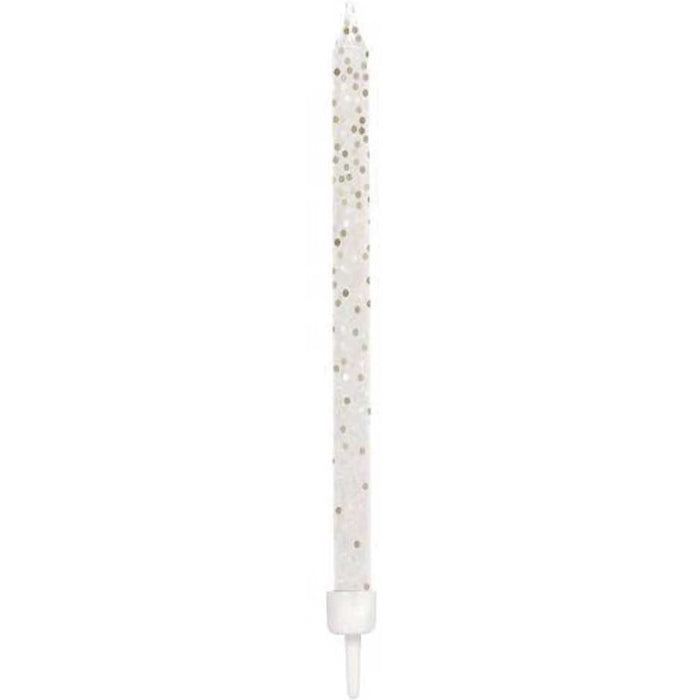 Glitter Candles Large 12ct