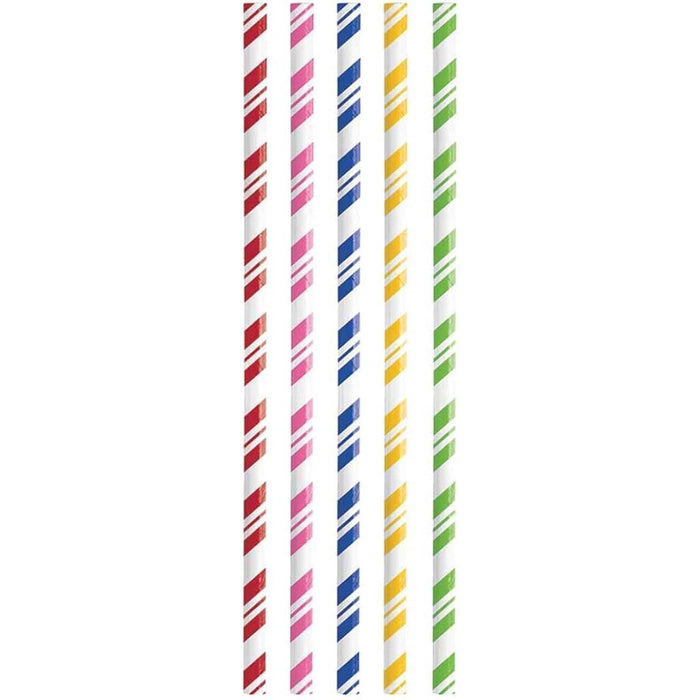 Striped Paper Straws