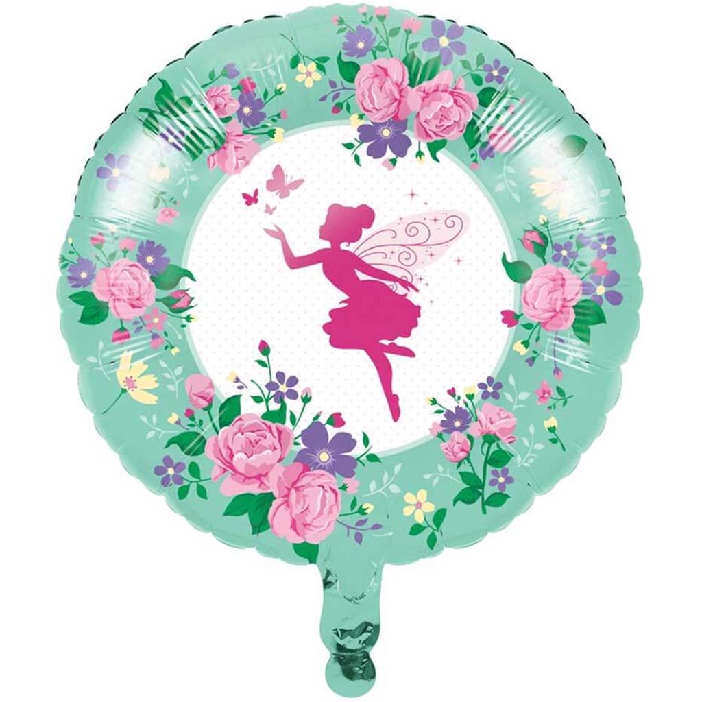 Floral Fairy Sparkle 18in Mylar Ballon