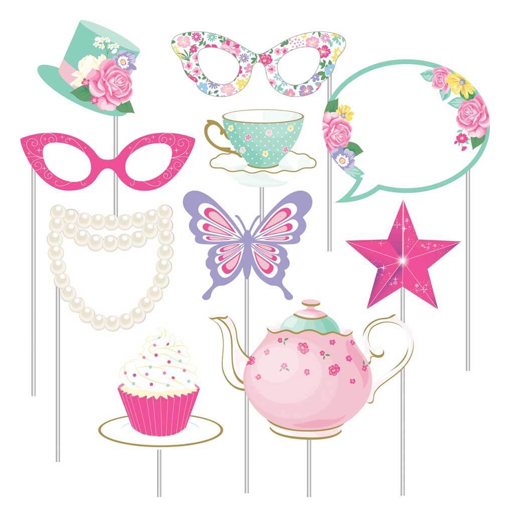 Floral Tea Party Photo Props