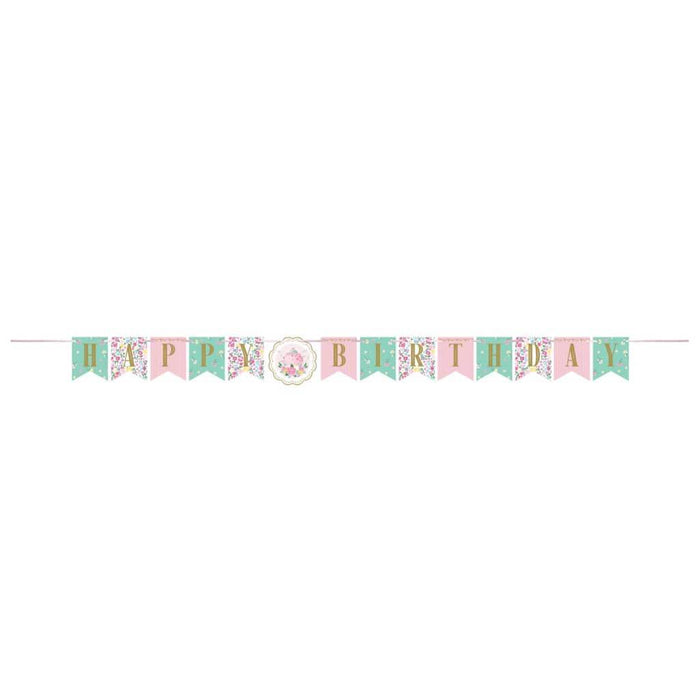 Floral Tea Party Banner