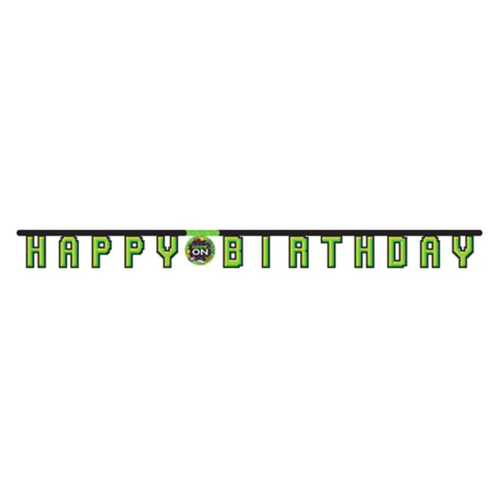 Gaming Party Party Happy Birthday Banner