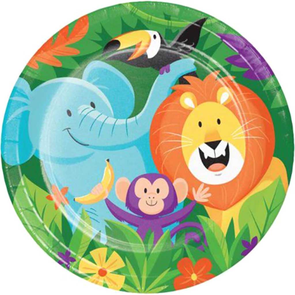 Jungle Safari Paper Dinner Plates 9in 8ct