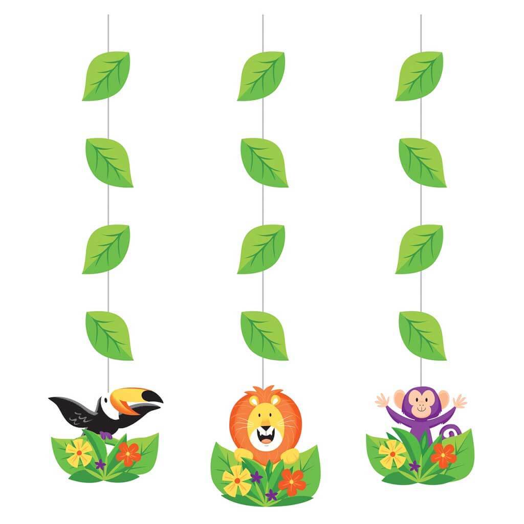 Jungle Safari Hanging Cutouts