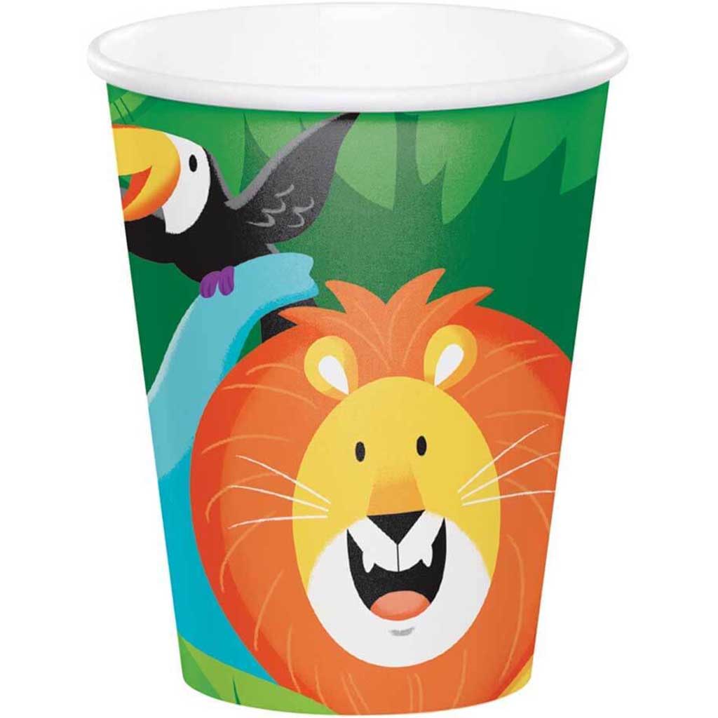 Jungle Safari Cups 9oz 8ct