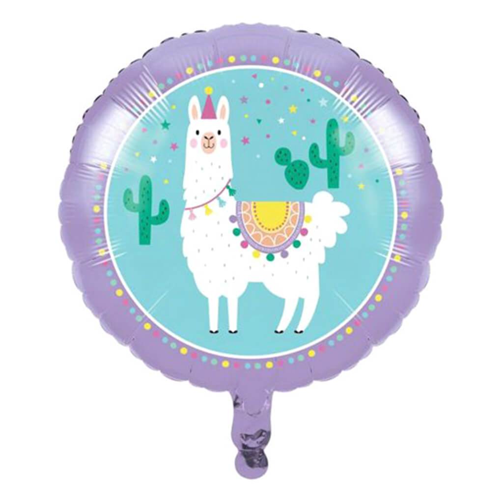 Llama Party 18in Mylar Ballon