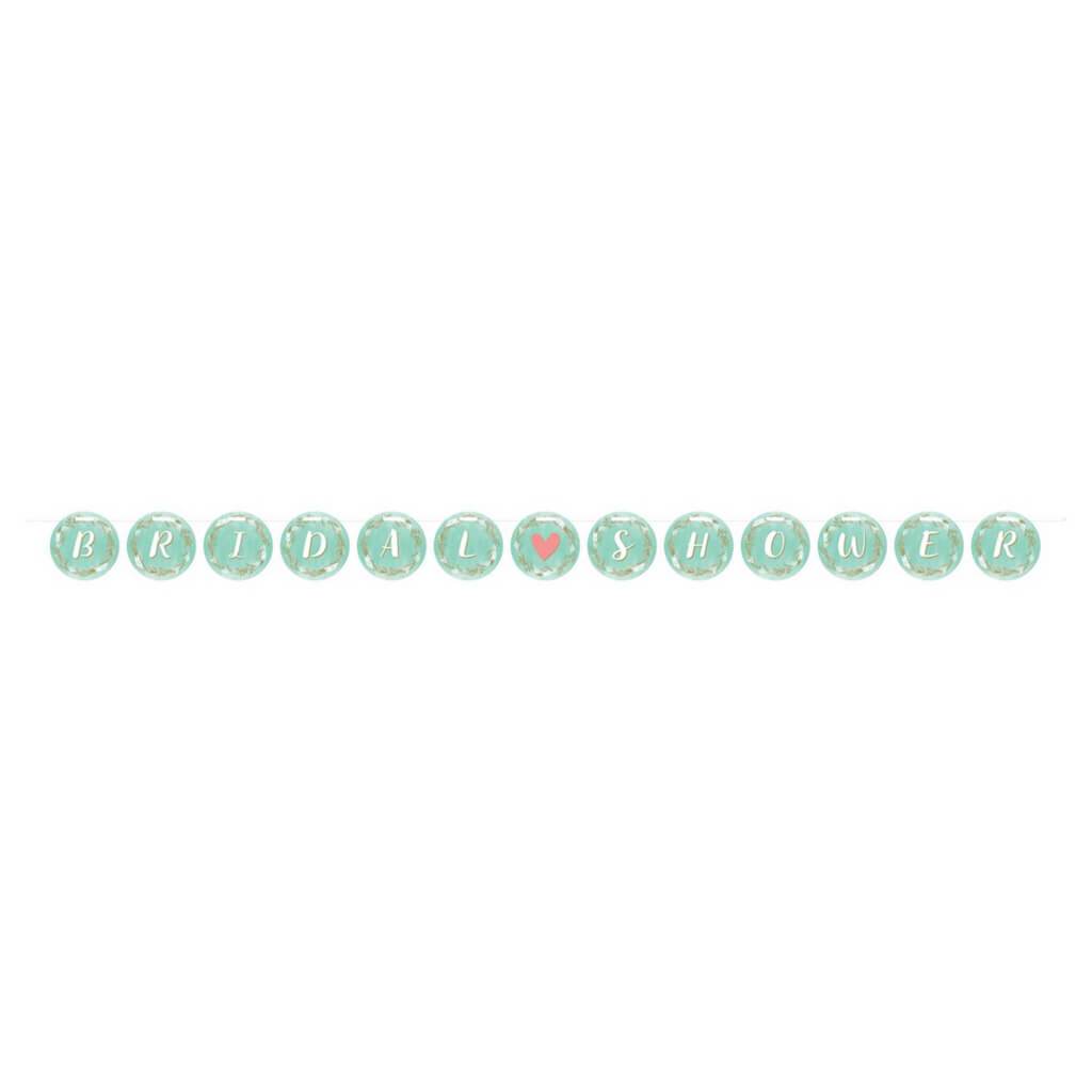 Mint Ribbon Banner Bridal Shower