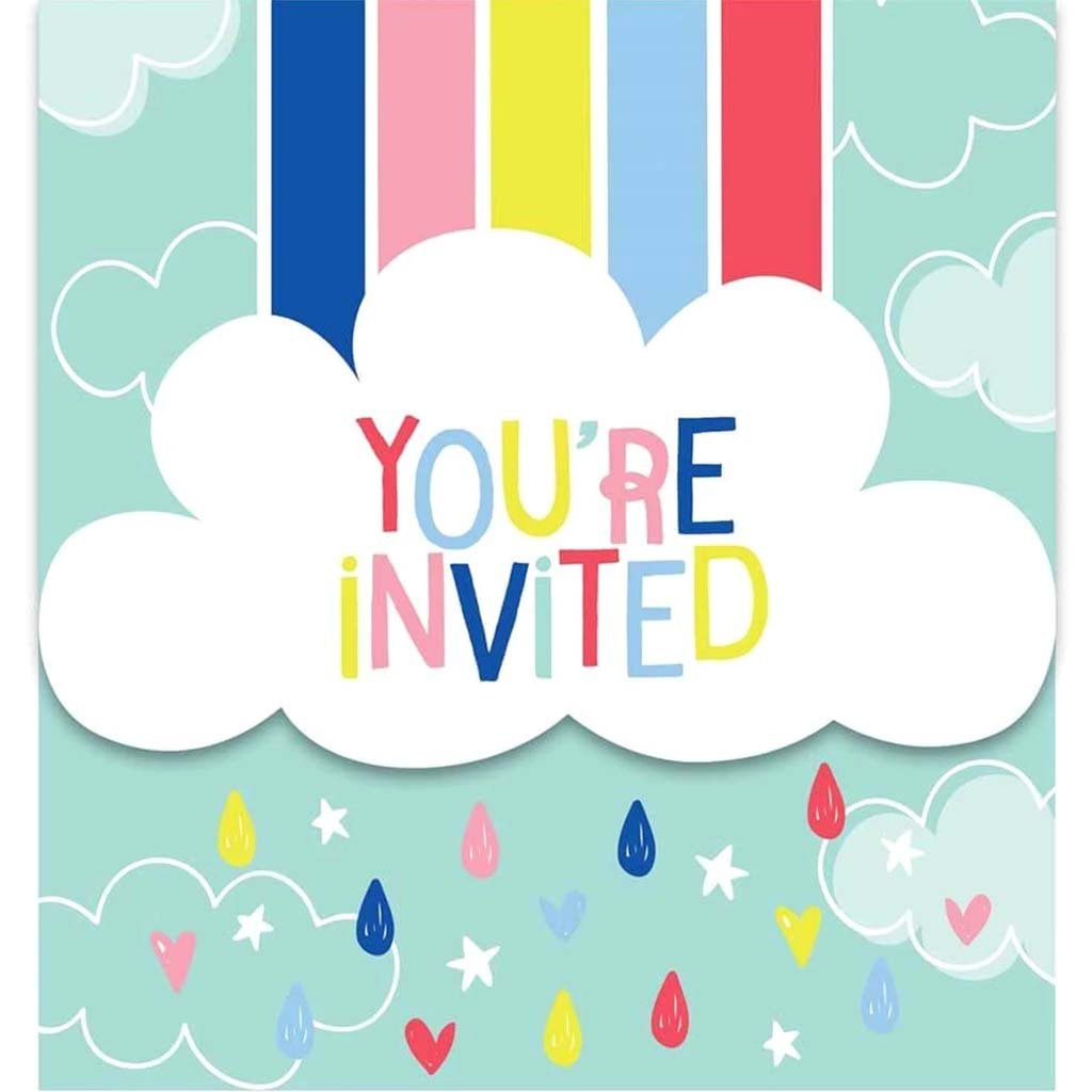 Over The Rainbow Gatefold Invitations