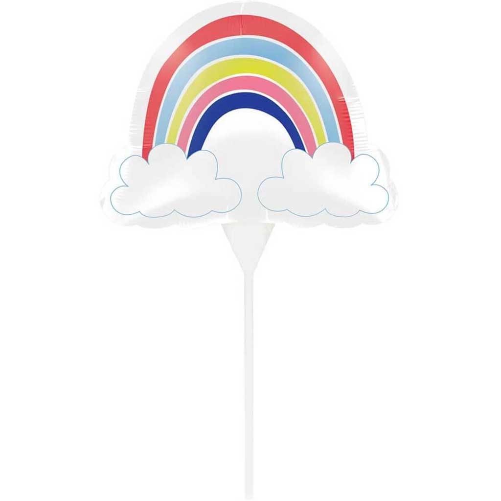 Over The Rainbow Balloon Cake Topper