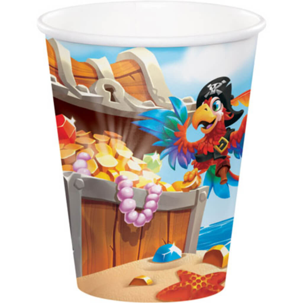 Pirate Treasure 9oz Cup 8ct