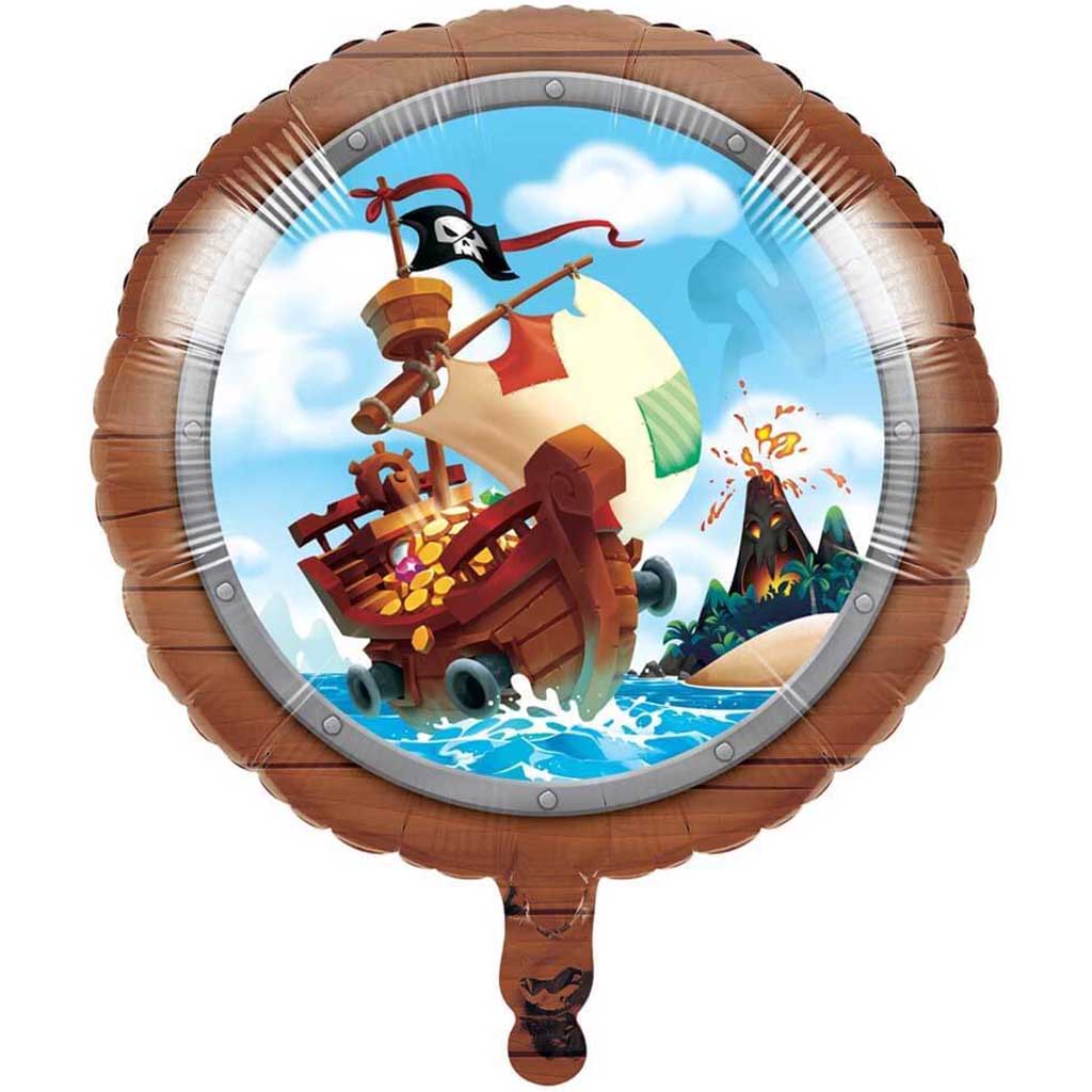 Pirate Treasure Mylar Balloon 18in