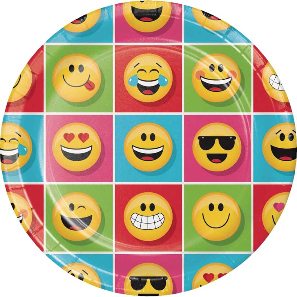 Show Your Emojions Plate 9in 8ct