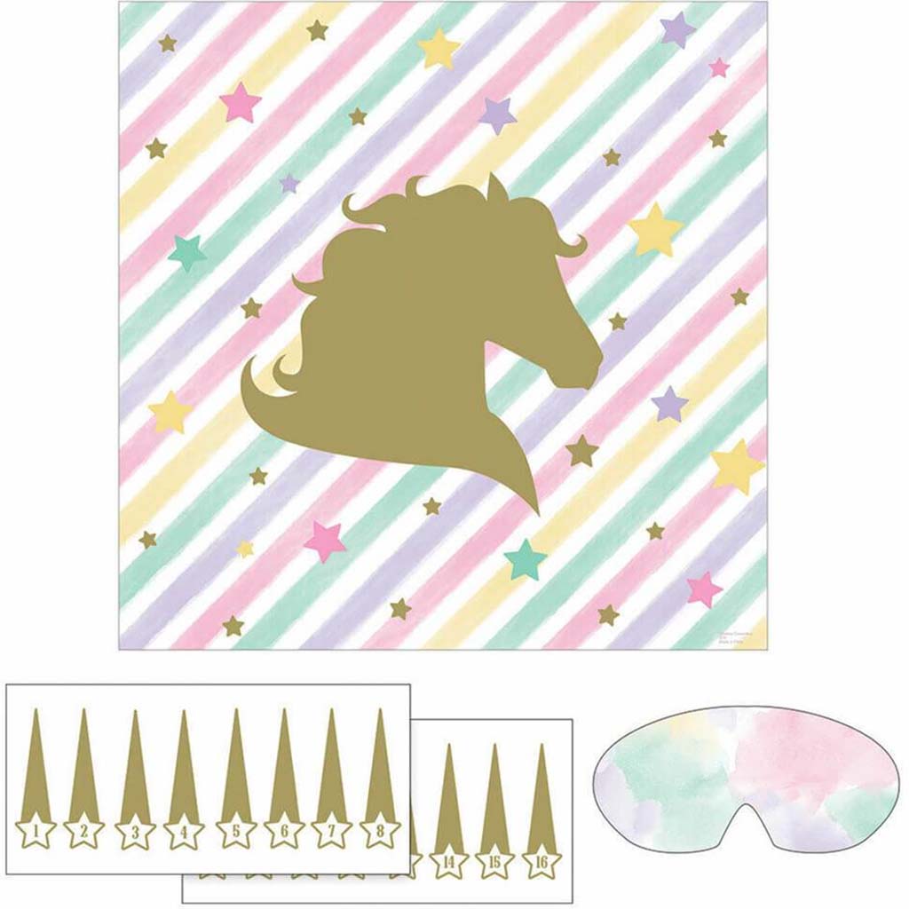 Unicorn Sparkle Pin Horn Game