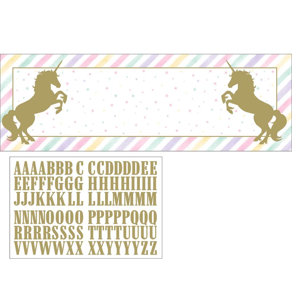 Unicorn Sparkle Giant Party Banner