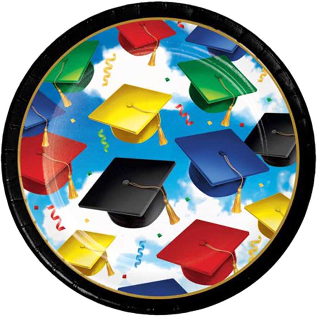 Graduation Celebration Paper Plates 7in 8ct