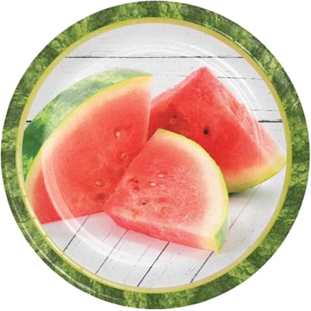 Watermelon Picnic Paper Dessert Plates 7in 8ct