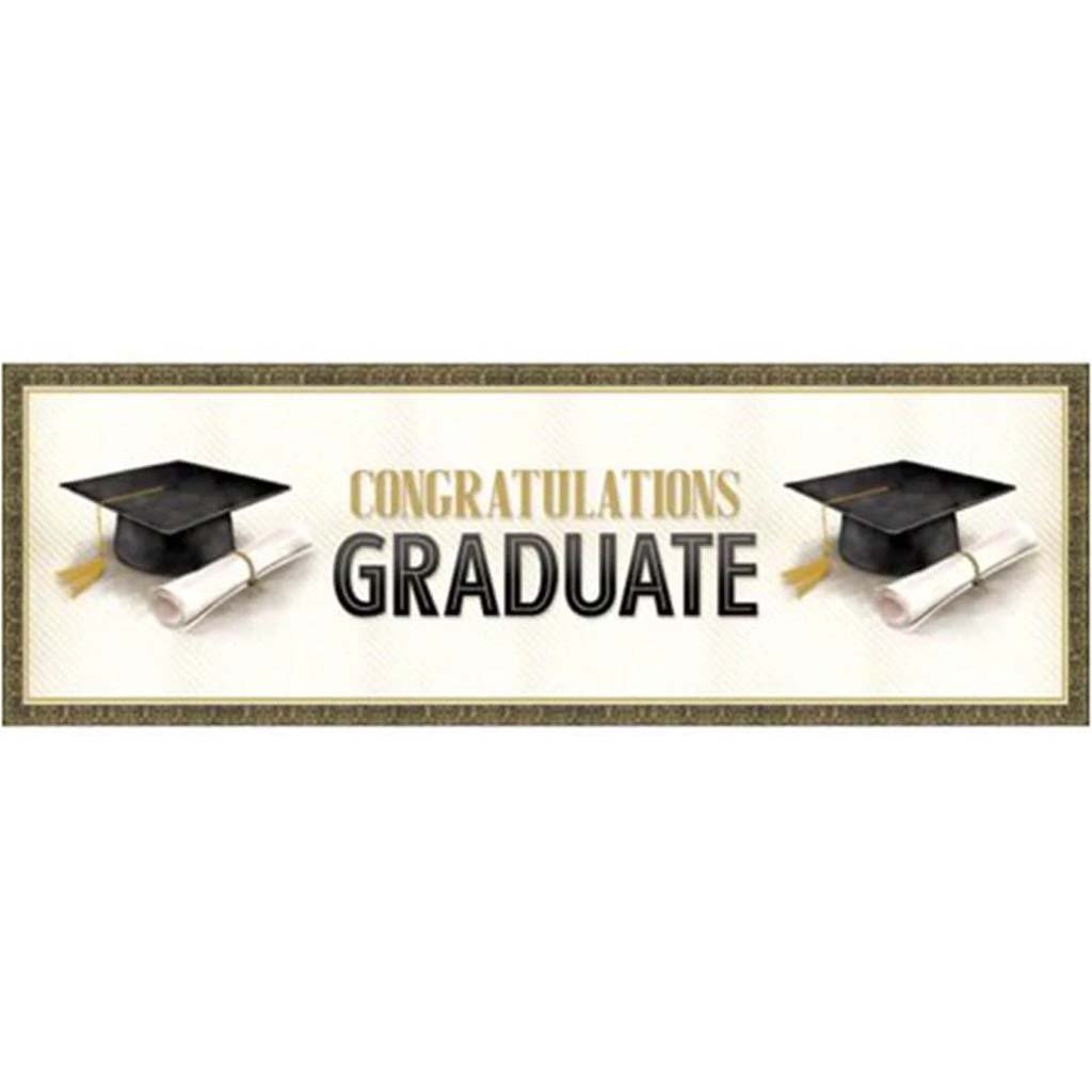 Classic Graduation Giant Party Banner