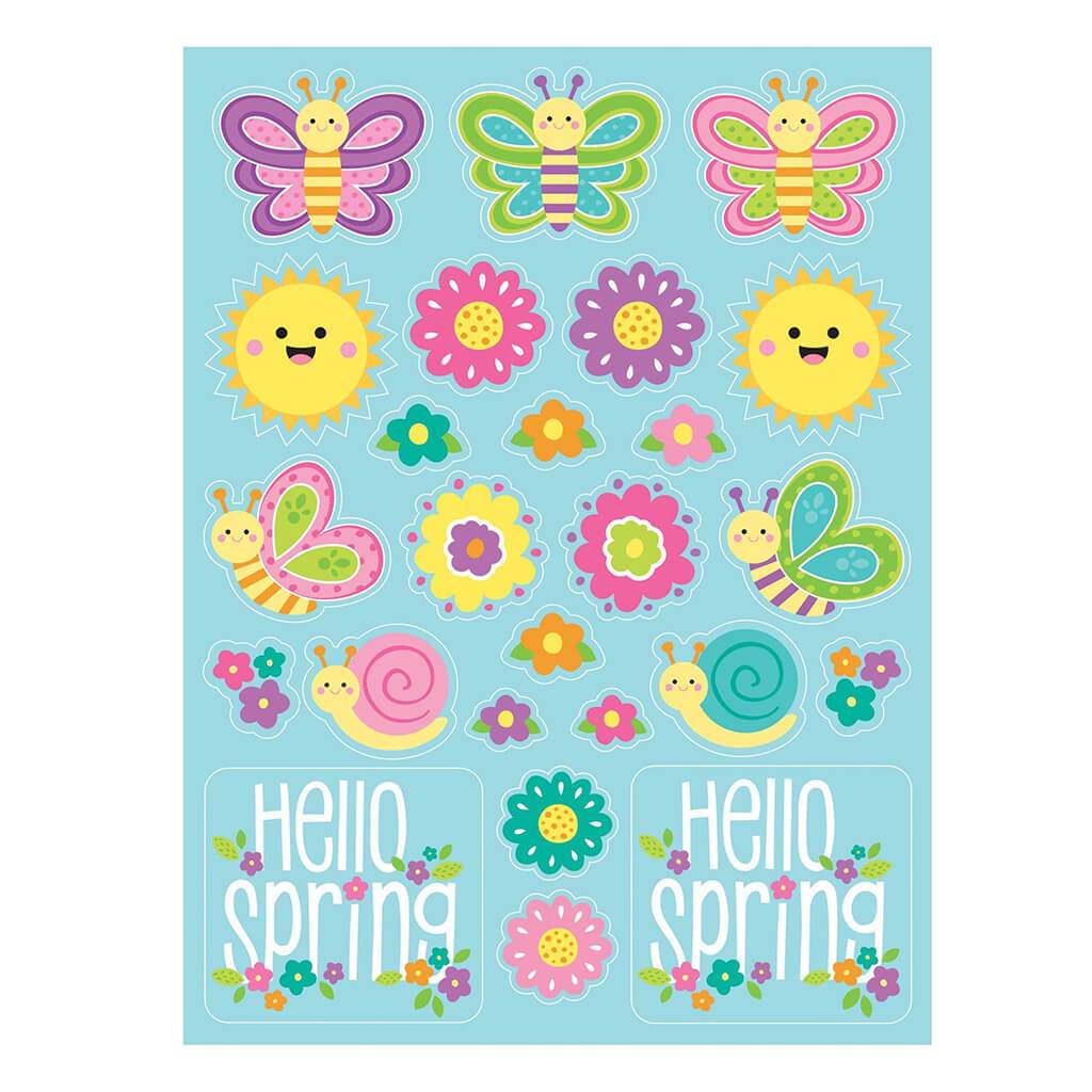 Hello Spring Stickers 4ct