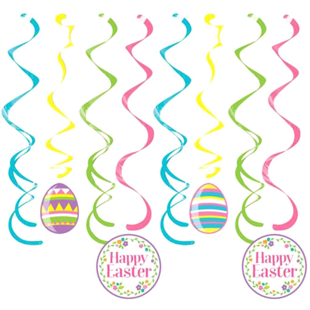 Happy Easter and Eggs Dizzy Dangler 8ct