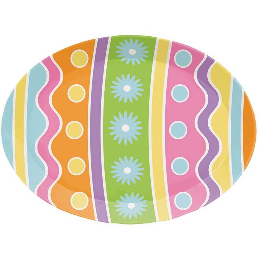 Easter Egg Plastic Tray 14in