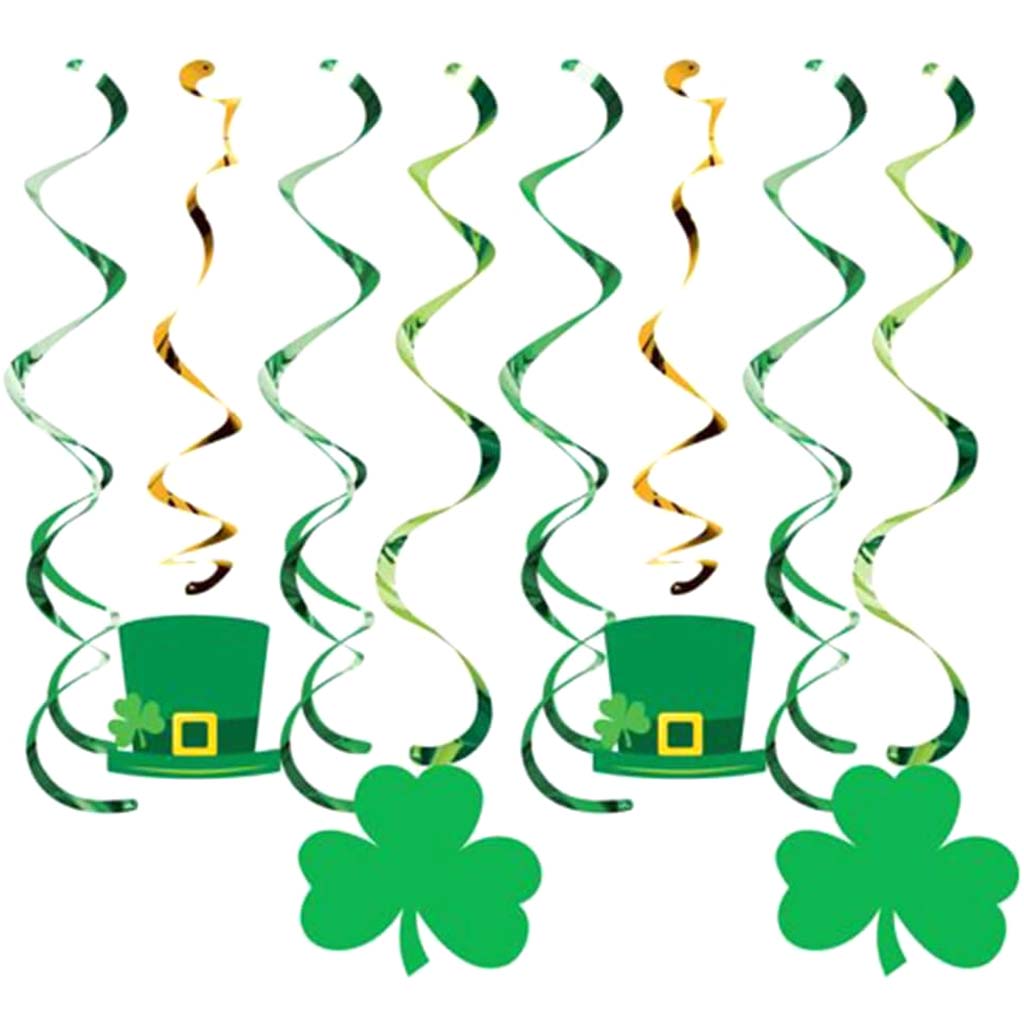 Split Dizzy Danglers And St. Patrick's Day Icons 8ct