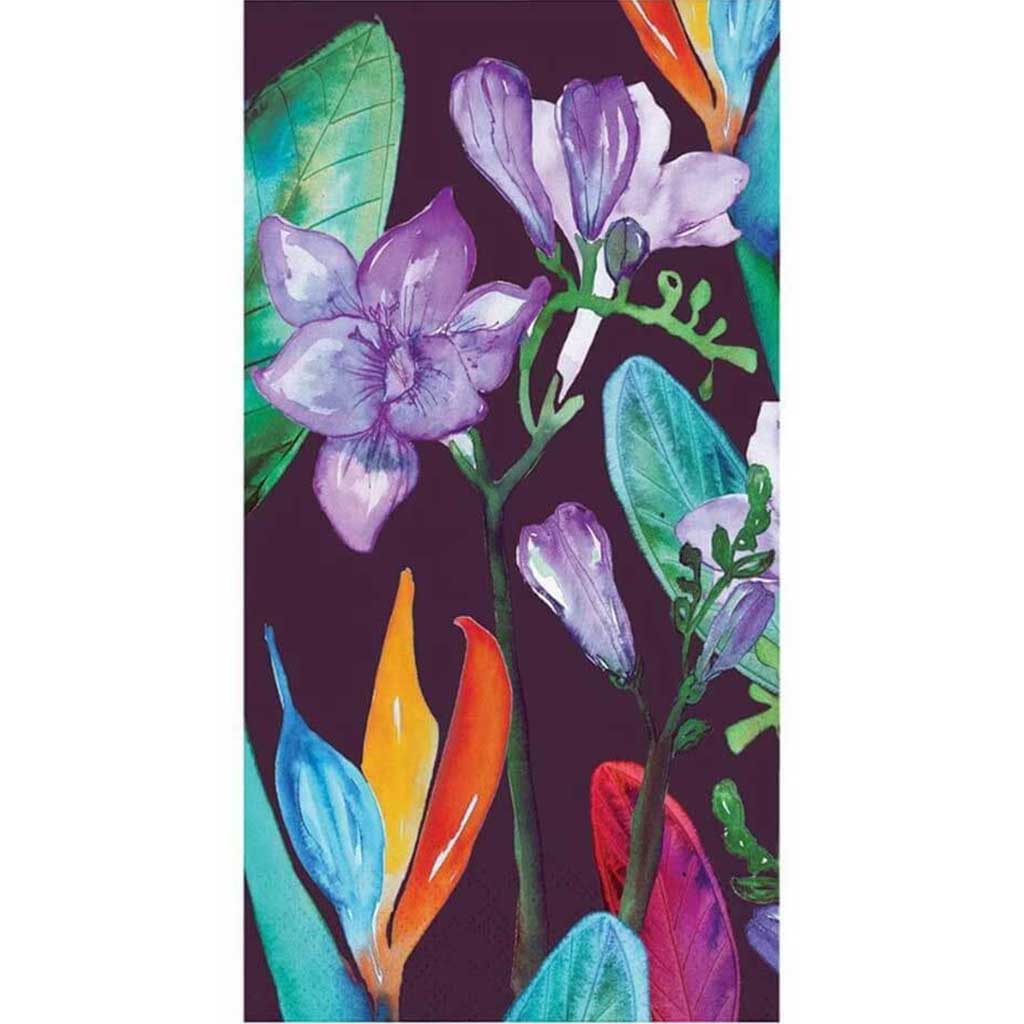 Bold Tropics Guest Towel Exotic Blooms 3ply 16ct