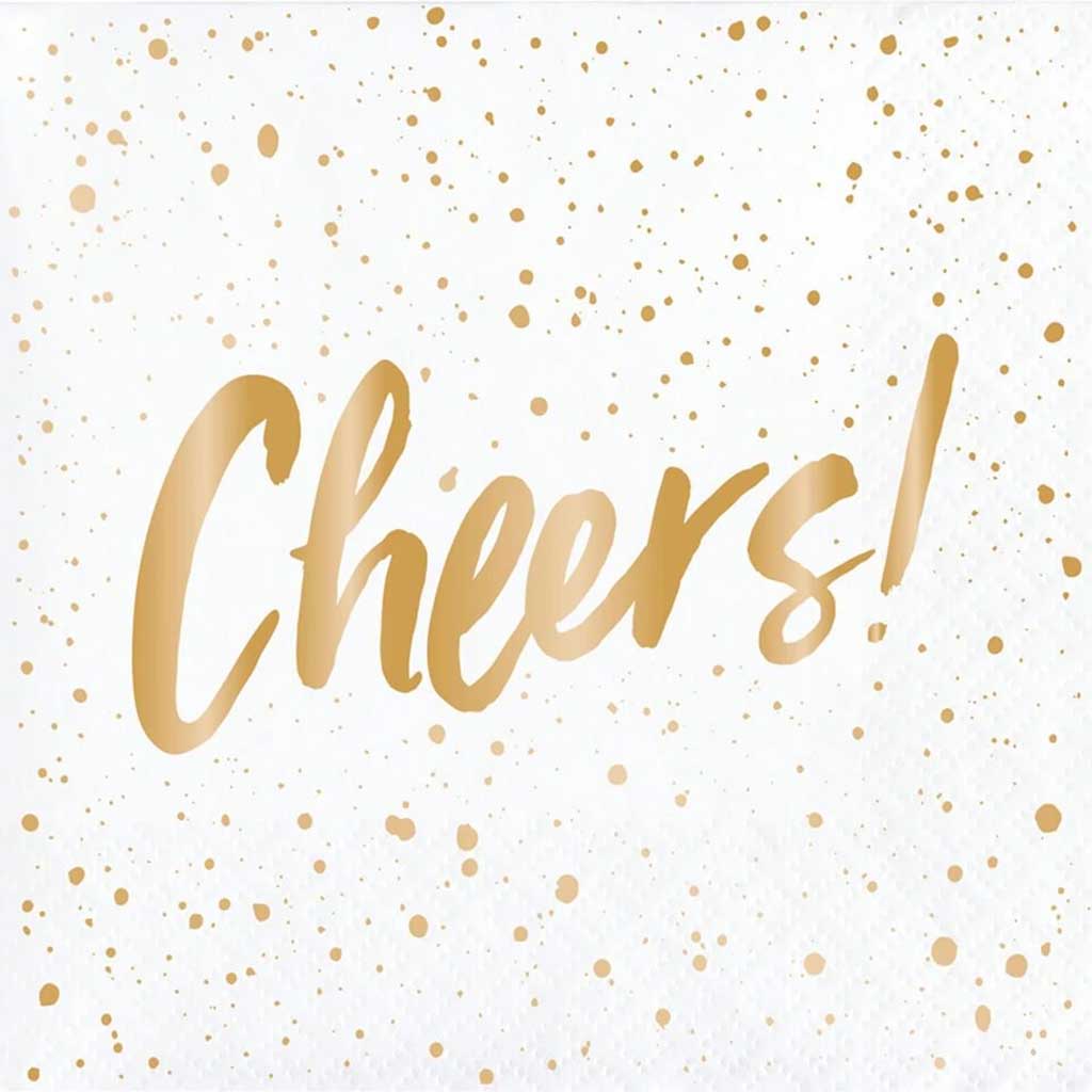 Cheers Beverage Napkins 3ply 24ct