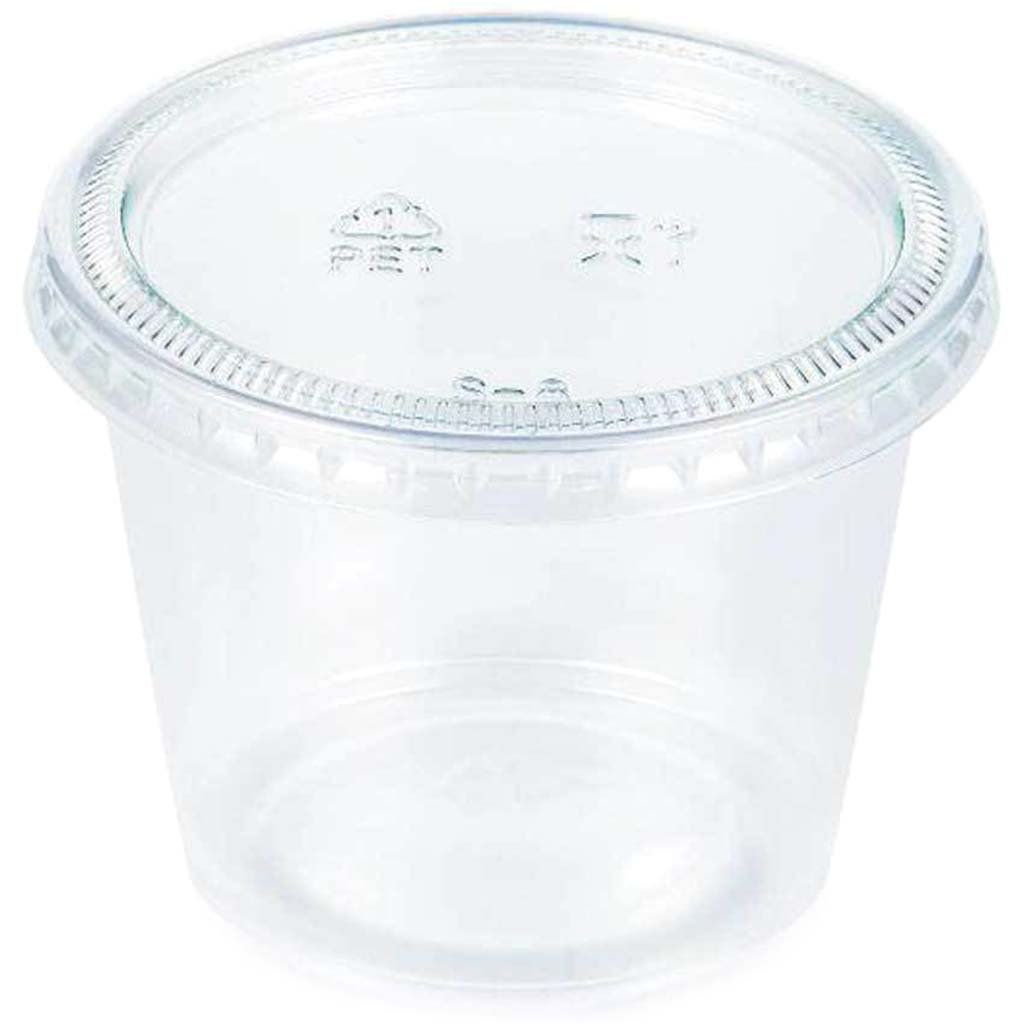 Clear Portion Cups With Lids  5.5oz 16ct