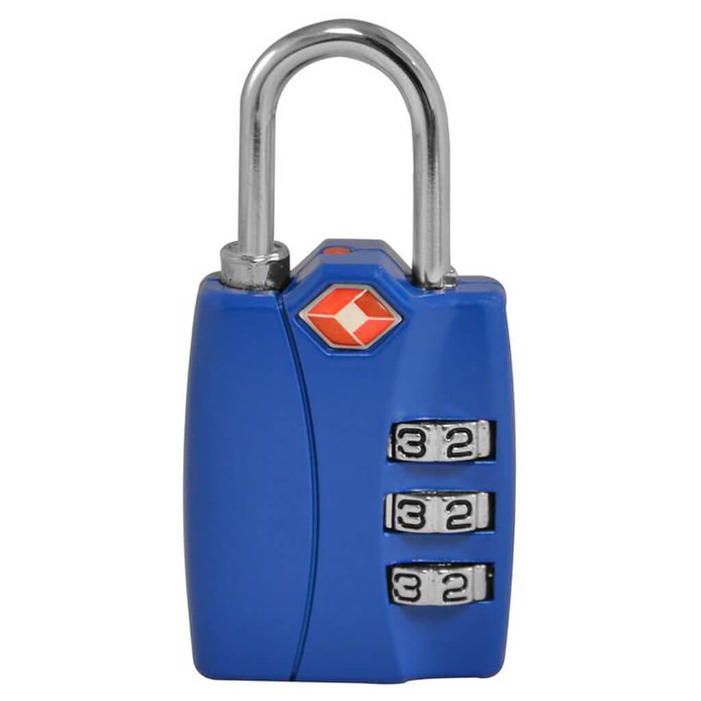 GoGreen 3 Digit Combo Lock Blue