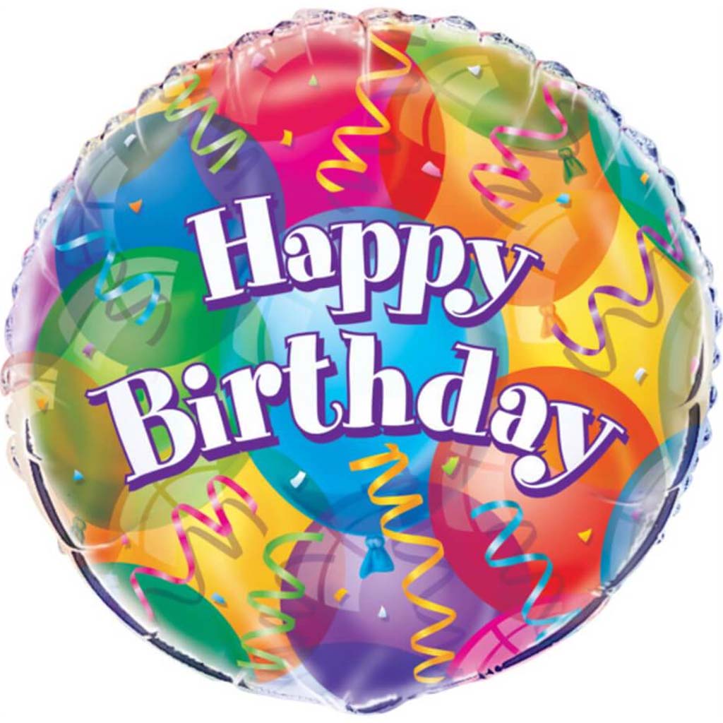 Brilliant Birthday Round Foil Balloon 18in