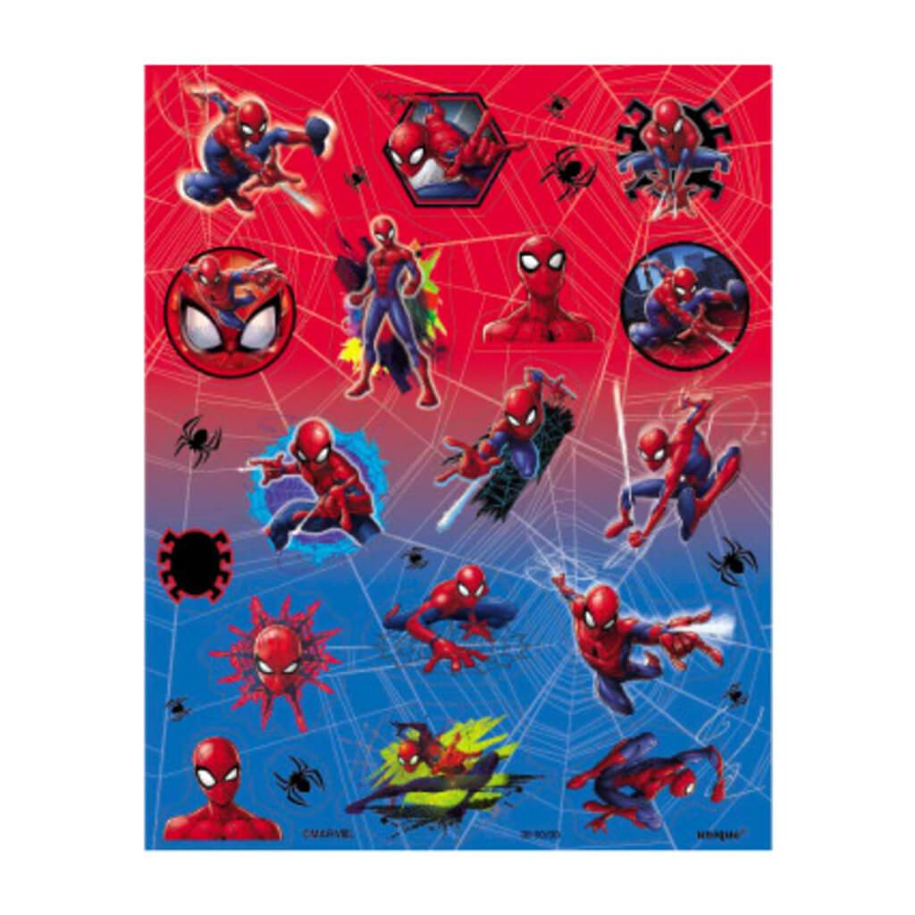 Spiderman Sticker Sheets 4ct